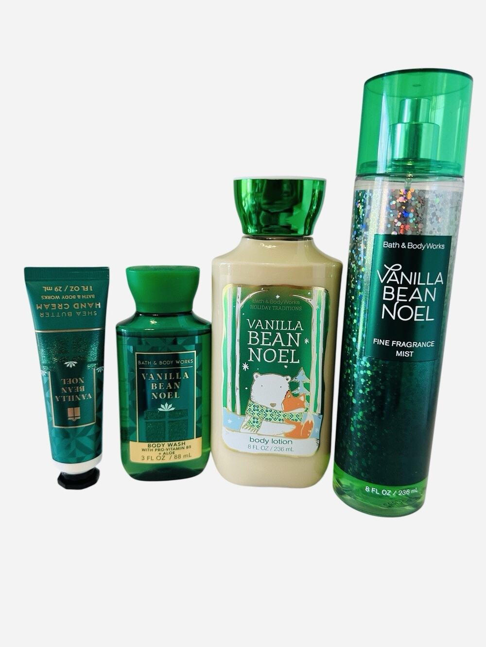 NEW 4 Bath and Body Works “Vanilla Bean Noel” Item Bundle